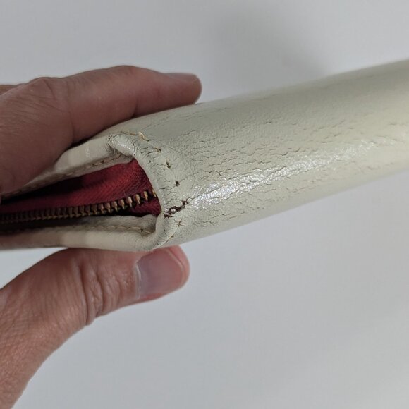 Vintage leather correspondence folder by Cooper-Weeks Canada, monogrammed M.A.M. - Picture 5 of 11